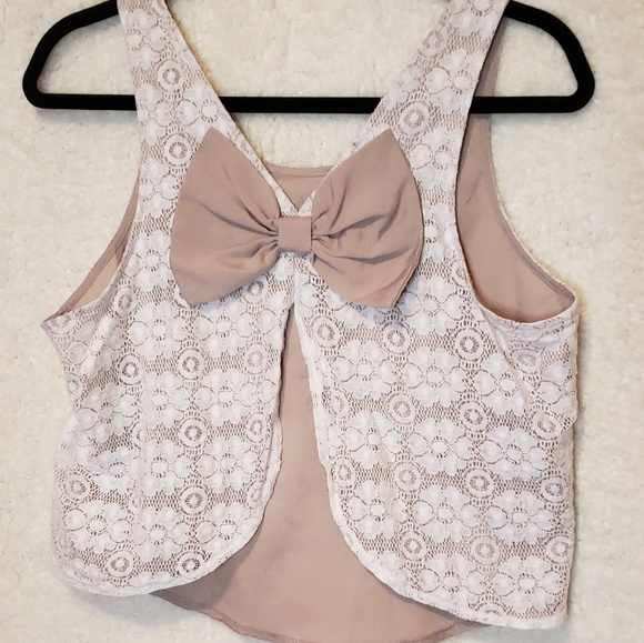 Comme Toi | Lace Bow Tank Top large - Picture 5 of 6